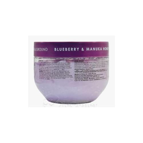 Ciroa, Sugar Body Scrub, BLUEBERRY & MANUKA HONEY, 21.2 oz, Soothe & Ground, Cruelty Free (600gr) Pack of One