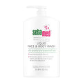 SEBAMED Sensitive Skin Face and Body Wash for Women and Men, pH 5.5, Mild Gentle Hydrating Cleanser, Hypoallergenic Body Wash, Dermatologist Recommended, 33.8 Fluid Ounces (1 Liter)