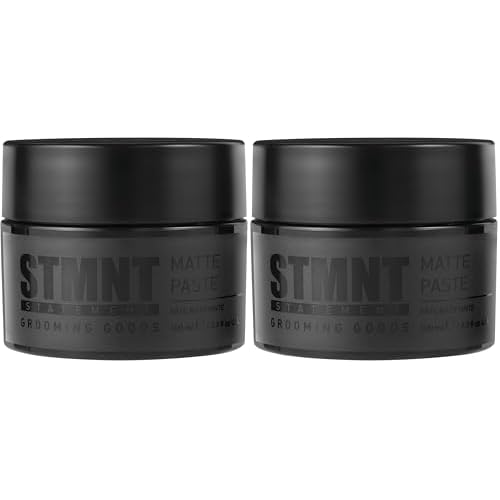 STMNT Grooming Goods Matte-Paste 3.38 oz,All Day Strong Hold & High Volume,Hair Clay-PasteFor Men,Non-Greasy Formula |TexturePaste for-Hair | Ideal for Dry & Damp Hair,Mens HairStyling,(Pack of 2)