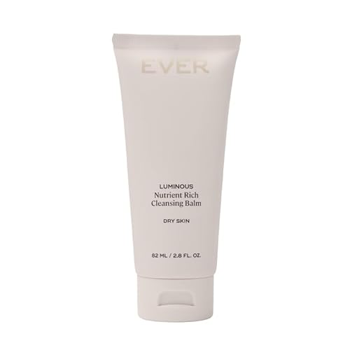 EVER Luminous Nutrient-Rich Cleansing Balm ? Vitamin C & Sesame Oil Waterless Facial Cleanser to Remove Makeup, Dirt & Impurities ? Nourishing Balm for Dry, Normal & Sensitive Skin, 2.8 fl oz