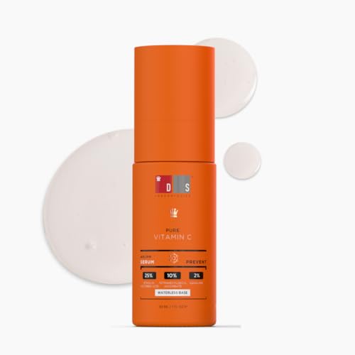 DS Labs 35% Vitamin C Brightening Serum, 30mL ? Radiance, Hydration, With Vitamin E & Squalane, Supports Smoother, More Even Looking Skin, Vegan, Fragrance-Free, Paraben-Free