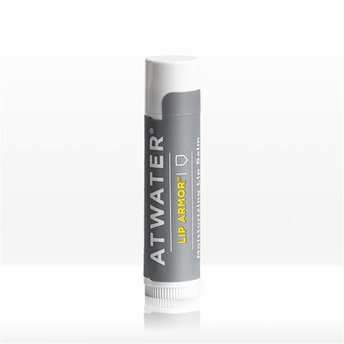 ATWATER Lip Armor Moisturizing Lip Balm Stick for Dry, Chapped Lips, Low-Shine Hydrating Lip Care with Shea Butter, Vitamin E & Squalane, Fragrance-Free Lip Balm