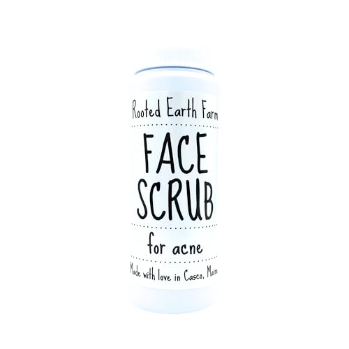 Natural Acne Facial Scrub - 6 fl oz - Exfoliating Clear Skin - Facial Wash - Organic Skin Care - Pimple