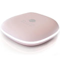 Mavoro LED Lighted Travel Makeup Mirror | 1x/10x Magnification | Rechargeable USB-C | Pocket & Purse Portable Lighted Travel Makeup Compact Mirror, Touch Sensor (Heavenly Pink)