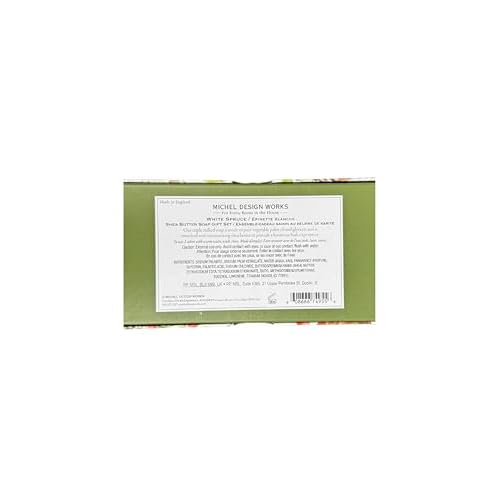 Michel Design Works Triple Shea Butter Soap Gift Set (3 Bars) (White Spruce)