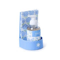 Two's Company Hydrangea Flower Scented Foaming Soap with 20 Pieces Guest Towels Set