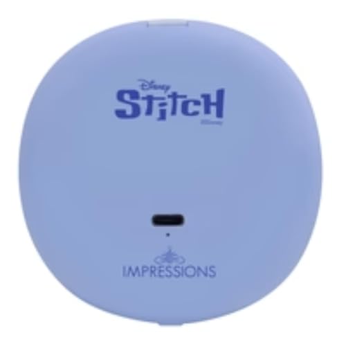 Impressions Vanity Stitch 626 Daylight LED Compact Mirror for Women, Lighted Travel Makeup Mirror with 3X Magnification, Flawless Stitch Artwork, Adjustable Brightness and Soft Touch Sensor Button