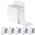 Marspark 5 Rolls Barber Paper Neck Strips with Hanging Dispenser, Professional Barber Supplies, Stretchy Paper Neck Tape, Barbershop Hairdressing Accessory Tool