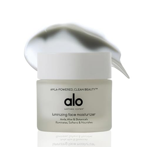Alo Luminizing Face Moisturizer | Squalane for Lightweight All-Day Hydration | Sweet Almond & Vitamin E Nourishes & Revives Skin | 2 fl. oz