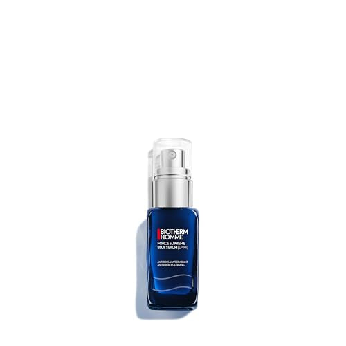 Biotherm Force Supreme Blue Serum [LP-XR] for Men, With 35 Nutrients for Skin Regeneration, Pro-Xylane for Firmness, Ultra-Resurfacing Pro-Retinol and Peptides Fractions for Definition