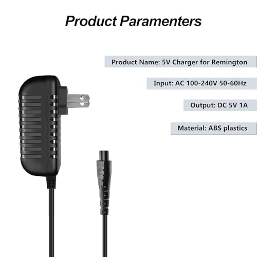 Replacement Charger for Remington Shaver HC4250 HC5870 PF7500 PF7600 PG6171 XR1430 HC5950 Power Cord£¬5V Charger-SDUMY