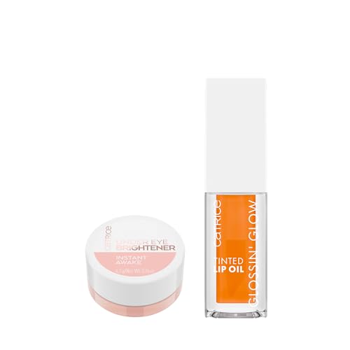 Catrice | Glossin' Glow Tinted Lip Oil 30 & Under Eye Brightener 10 | Full Coverage Makeup | Vegan & Cruelty Free