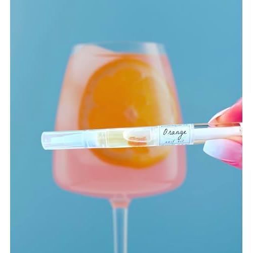 Orange Cuticle Oil Trio, All-Natural, Vegan, Cruelty-Free Nail and Cuticle Repair with Coconut Oil, Sweet Almond Oil, Vitamin E, Handmade in USA, 3 Pack Gift Set
