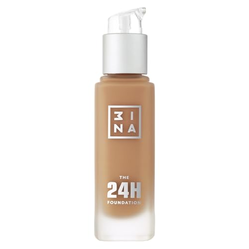 3INA The 24H Matte Foundation ? Long-Wear, Medium-to-High Buildable Coverage Liquid Foundation Makeup ? Waterproof and Lightweight ? 654 ? 1.01 oz