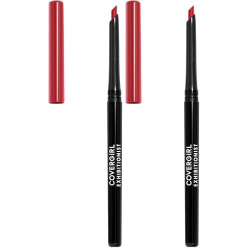 COVERGIRL Exhibitionist Lip Liner, Cherry Red 220, 0.012 Ounce (Pack of 2)