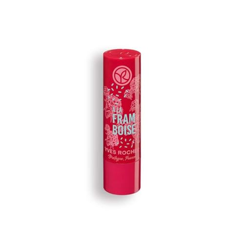 Yves Rocher Lip Balm Raspberry, 4.8g/0.17oz - Nourishing Lip Care, Hydrating Lip Balm, Berry Scent, Long-Lasting Moisture, Soft and Smooth Lips, Natural Ingredients, Rich Hydration