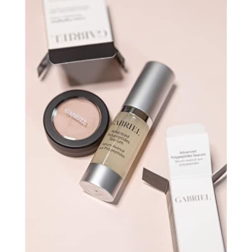 Advanced Polypeptides Searum by Gabriel Cosmetics | All Natural Ingredients to Protect, Nourish, Rejuvenate Skin, 0.5 oz