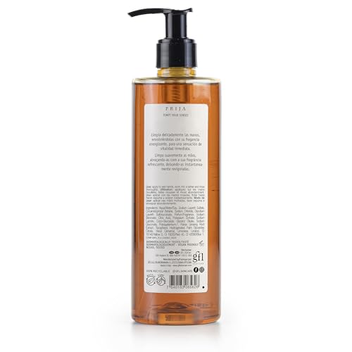 Prija Vitalising Hand Wash with Ginseng Extract Gently Cleanses Hands, Moisturising Liquid Hand Soap, Vegan Friendly with Energising Fragrance 2 x 12.85 Fl. Oz