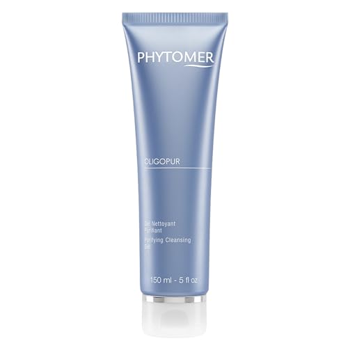 Phytomer Oligopur Purifying Cleansing Gel | Skin Balancing, Oil Absorbing Face Cleanser | Energizing Face Wash Prevents Dull Skin Tone | Safe, Natural Ingredients | Sustainable & Eco-Friendly | 150ml