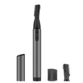 Eyebrow Trimmer, Facial Hair Trimmer Precision Detailer with Rinseable Blade, Battery Powered Double-Sided Eyebrow Razor with Comb, Compact Pen-Size Safe Painless Shaver for Chin Peach-Fuzz