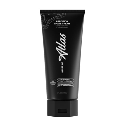 Precision Shave Cream for Men, Rich Lather, Smooth, Close & Gentle Shave, With Oat & Aloe to Soothe Skin, Signature Woody Fig-Leather Scent, Vegan & Dermatologist-Tested, 6 Fl. Oz
