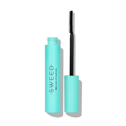 SWEED - Lash Lift Mascara | Lightweight, Flake-Free, Smudge-Proof | Vitamin B5 | Vegan, Cruelty-Free, Clean Beauty (Dark Brown, 0.27 oz | 8 ml)