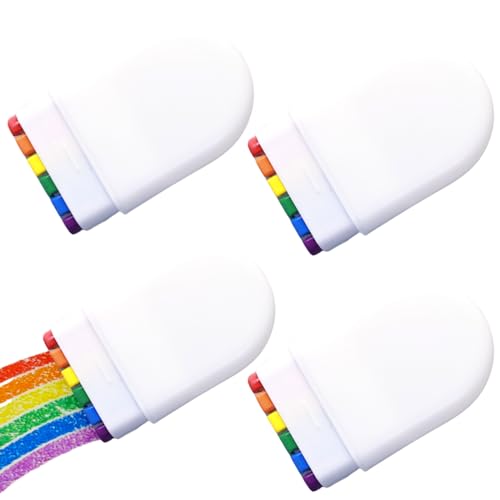 Rainbow Face Paint Set, 4 Count, Pride Face Paint Stick for LGBT Pride Month Celebrations Party, Rainbows Makeup Gay Pride Rainbow Crayon for Body
