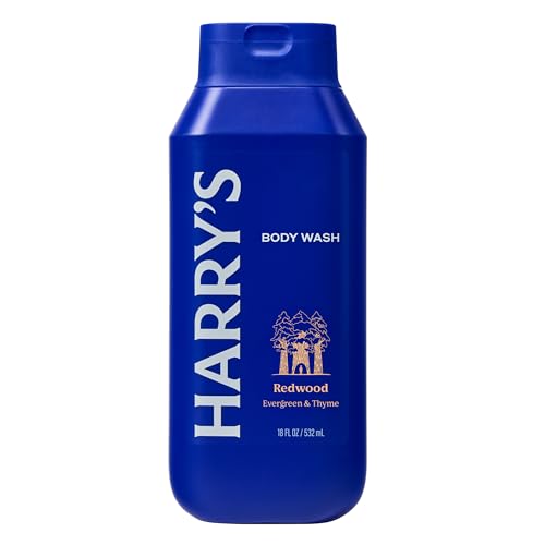 Harry's Men's Body Wash - Redwood - 18 fl oz - Shower Gel for Men - No Parabens,Sulfates,or Dyes,(Pack of 6)