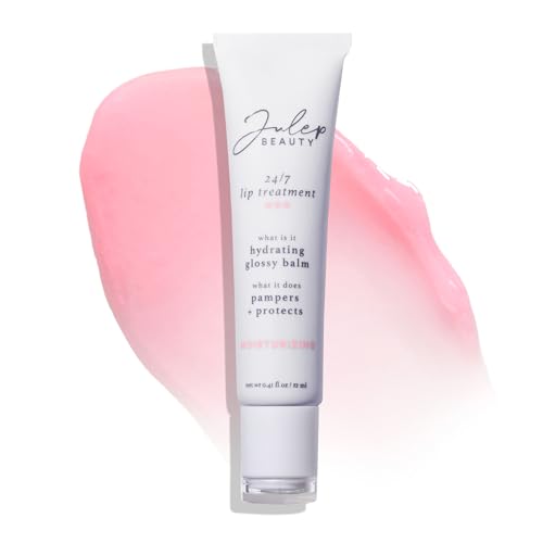 Julep 24/7 Lip Treatment ? Hydrating & Glossy Lip Balm and Lip Sleeping Mask with Shea Butter ? Moisturize, Protect & Soothe ? Vegan & Cruelty-Free - Sheer Pink