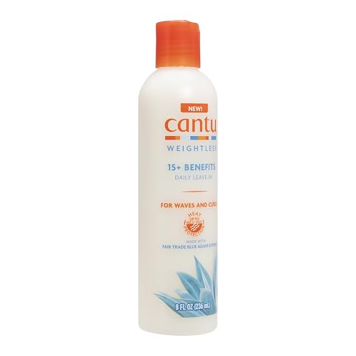 Cantu Weightless Daily Leave-In Cream, 8 fl oz, (Pack of 2)
