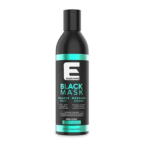 E Elegance Complete Care Bundle: Purifying Charcoal Peel Off Face Mask (8.45 Oz), Aloe Vera Exfoliating Facial Scrub (16.91 Oz) & Lightweight Hair & Beard Conditioning Oil (3.38 Oz) for Men and Women