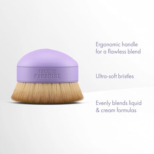 Isle of Paradise Shape and Glow Self Tan Blending Brush Palm Sized, Streak Free Applicator for Face and Body