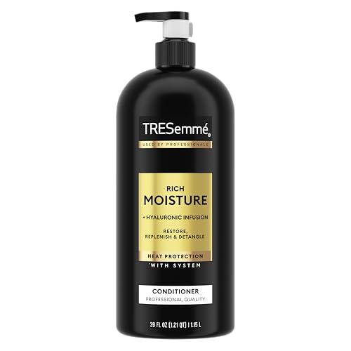 TRESemm? Rich Moisture Moisturizing Conditioner with Pump for Dry Hair Formulated With Pro Style Technology 39 Fl Oz