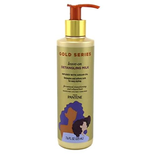 Pantene Gold Series Leave-In Detangling Milk 7.6 Ounce (Pack of 6)