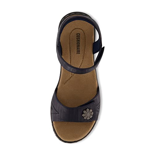 CUSHIONAIRE Women's Bloom comfort sandal with +Comfort Foam and Wide Widths Available