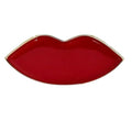 Yves Saint Laurent Small RED KISS Lips Beauty YSL Mirror Compact Makeup Fashion Mirror (4" L x 2" H) - 9478