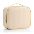 Vlando Toiletry Bag, Large Wash Bag, Travel Cosmetic Make-up Bag, Multi-compartment with Dividers for Cosmetics Makeup Brushes Toiletry Jewelry Accessories, Beige