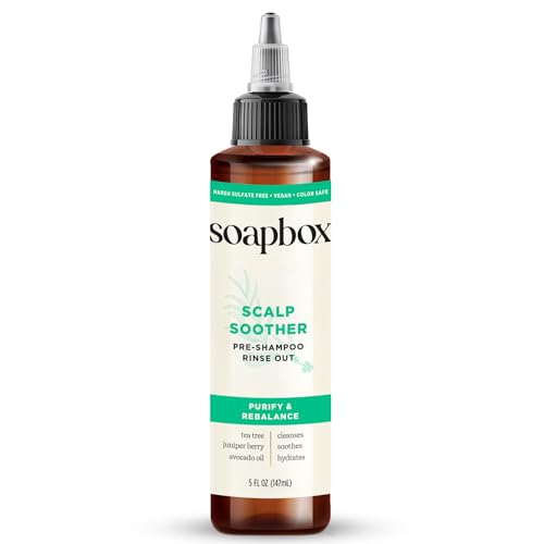 Soapbox Scalp Treatment & Hair Mask, Soothing Scalp Treatment 5oz + Moisturizing Hair Treatment 12oz with Tea Tree Oil, Set of 2 - Vegan, Cruelty, Paraben, Gluten & Harsh Sulfate Free
