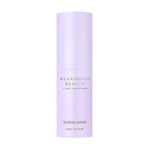 Meaningful Beauty Glowing Serum, Daily Skin Care for Women, Lightweight Hydrating Face Serum, Anti-Aging Formula with Melon Leaf Stem Cell Technology & Vitamin C, Travel Ready, 0.5 Oz