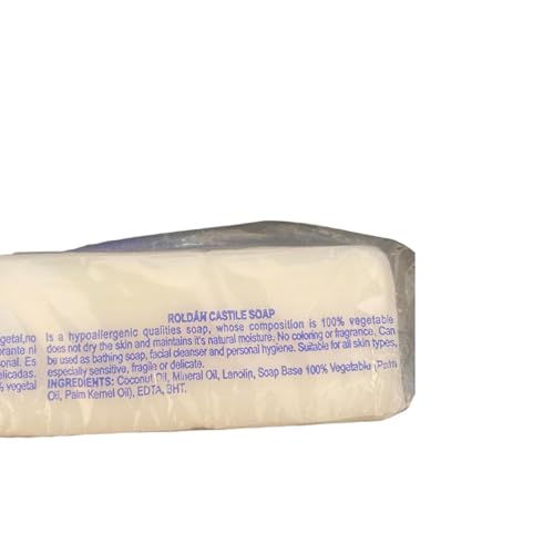 Jabon de Castilla Roldan Castile Soap 4 Oz 1/4lb Sensitive Baby Skin Hypoallergenic Soap