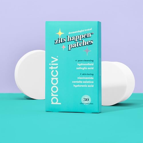 Proactiv Zits Happen¢ç Hydrocolloid Acne Patches- Pimple Patches for Face and Back Acne with Pore Cleansing Salicylic Acid- 30 Count