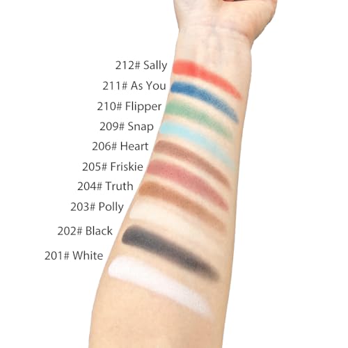 Mysense Matte Dark Brown Single Eyeshadow Palette, Pressed Powder Eye Shadow Makeup, High Pigment Long Lasting Vegan & Cruelty Free, 206# Heart