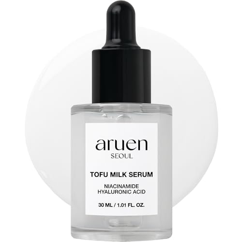 Fermented Tofu Collagen Serum ? 68% Fermented Soy Milk with Niacinamide & Hyaluronic Acid ? Korean Hydrating Face Serum for Firming, Radiance & Skin Barrier Care (1.01 fl oz / 30ml)