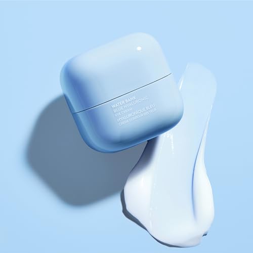 LANEIGE Water Bank Blue Hyaluronic Eye Cream: Hydrating Eye Treatment with Niacinamide & Caffeine to Brighten, Nourish, & Reduce Puffiness