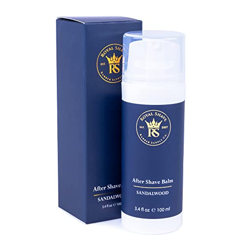 Royal Shave Aftershave Lotion, Post Shave Moisturizer for Men, Soothing Balm for Razor Burn & Sensitive Skin, Hydrating & Cooling Lotion (Made in UK)