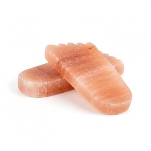 Himalayan Salt Foot Bricks ? Pack of 2, 100% Natural Detox Stones (10"x4.5"x1") Foot Shape, for Relaxation & Spa Therapy