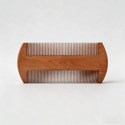 Beard Comb Premium - Fine/Coarse Teeth for Thick/Thin Beards - Handmade, Anti-Static, Pocket-Friendly Grooming Tool for Men