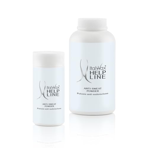 Italwax Help Line Anti-Sweat Powder 1.06 oz (30g) ? Soothing Kaolin Formula ? Prepares Skin for Waxing ? Controls Moisture ? For Professional and Home Use