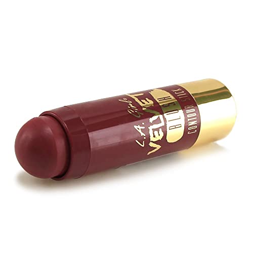 L.A. Girl Velvet Contour Sticks, Blush Crushed Berry (Pack of 2)
