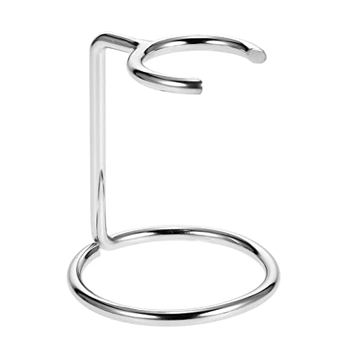 1 Piece Metal Shaving Brush and Razor Holder Shave Brush Stand Beard Brush Holder Razor Holder Stand Razor Brush Holder for Razor Storage Men's Shaving Tool, Silver